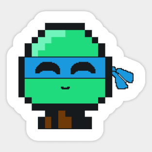 Blue Ninja Turtle Squish bud Sticker